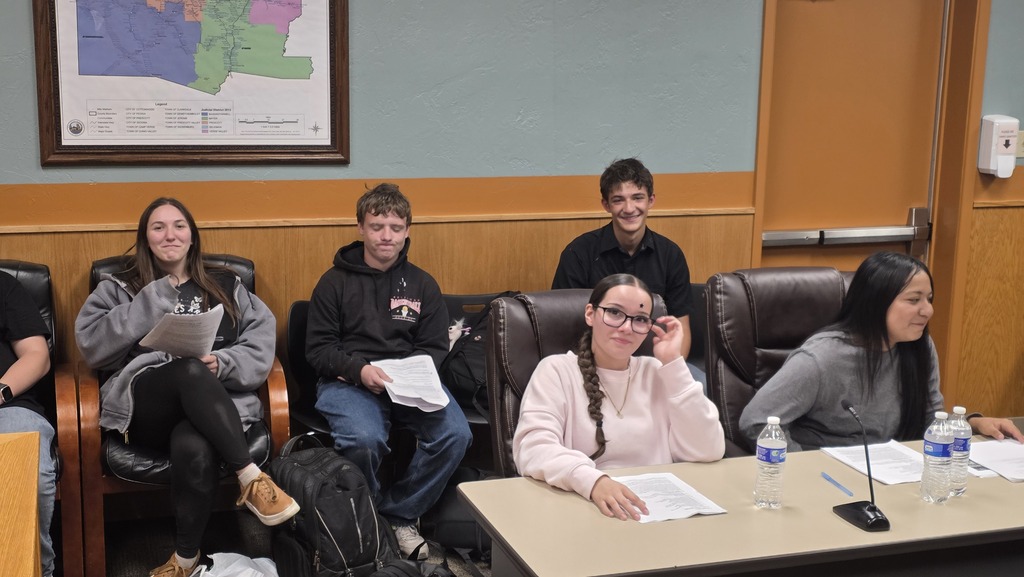 Mock trial at Seligman court house