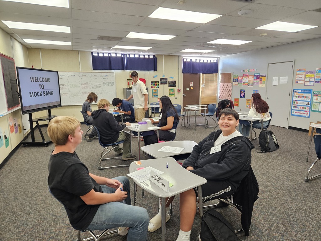 Math Class Mock banking activity. 