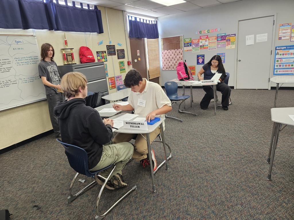 Math Class Mock banking activity. 