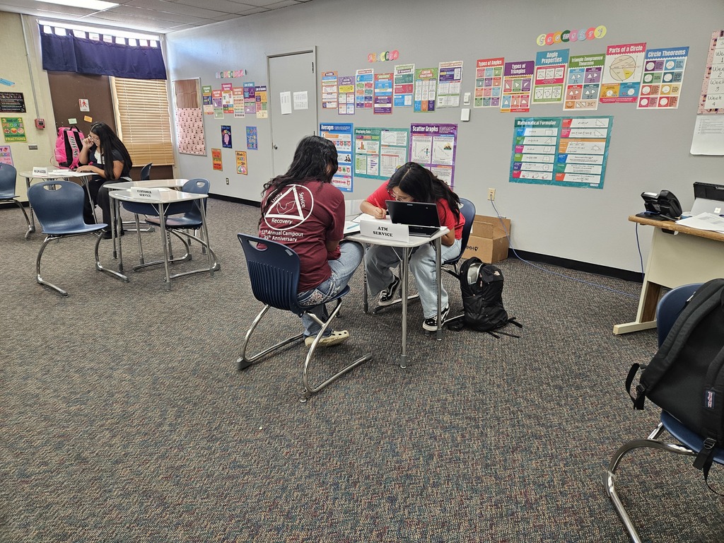 Math Class Mock banking activity. 