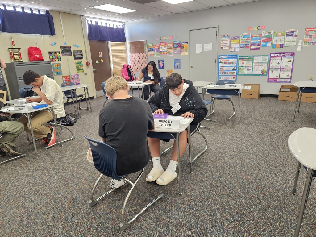 Math Class Mock banking activity. 