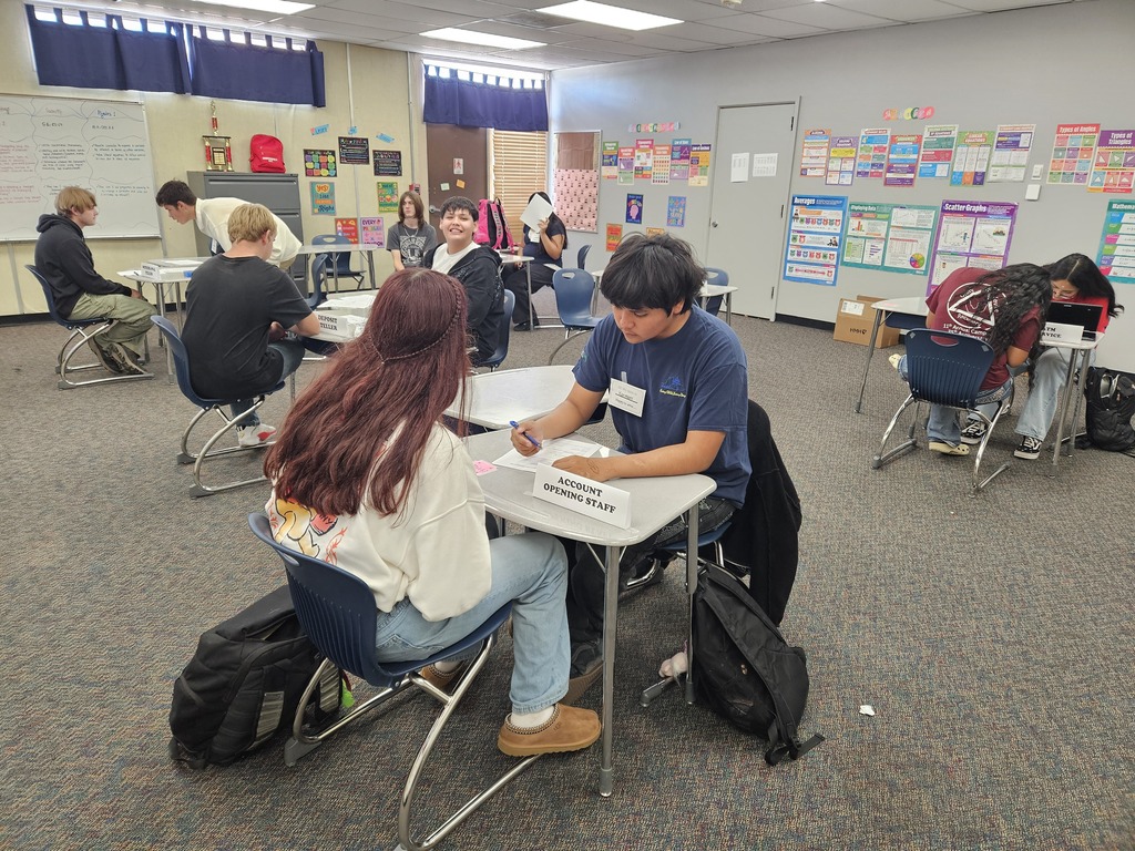 Math Class Mock banking activity. 