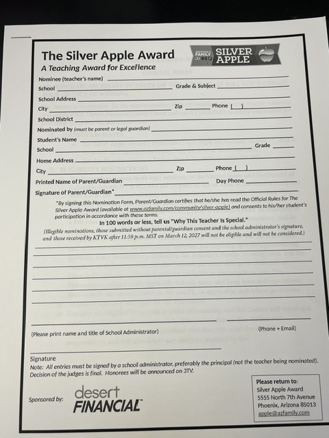 Silver Apple Application 