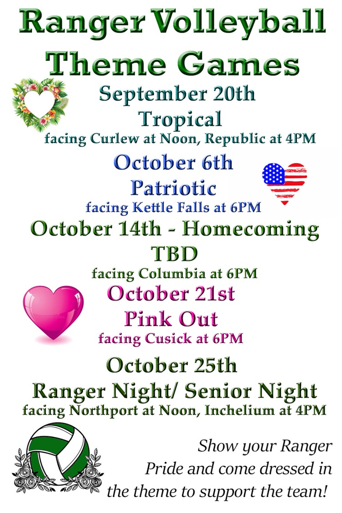 Volleyball game themes
