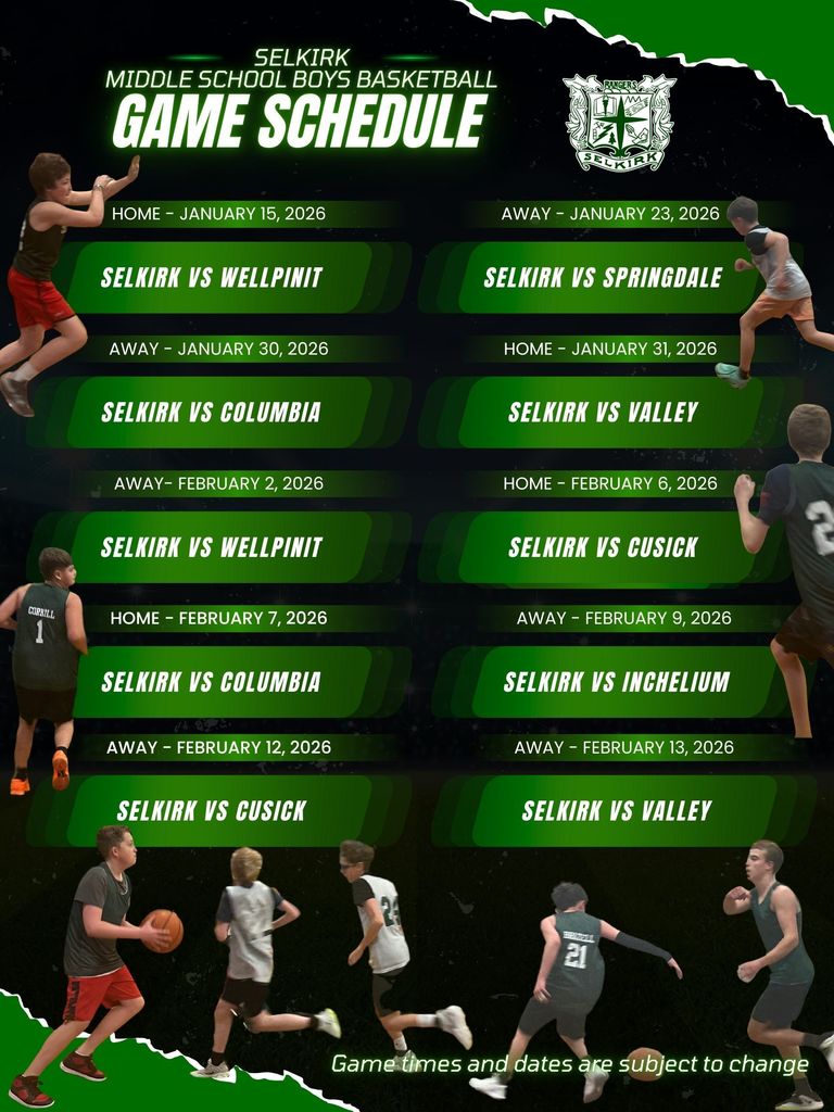 MS Boys Schedule