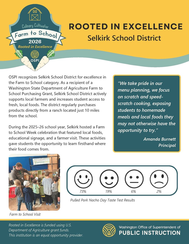 Farm to School  Award