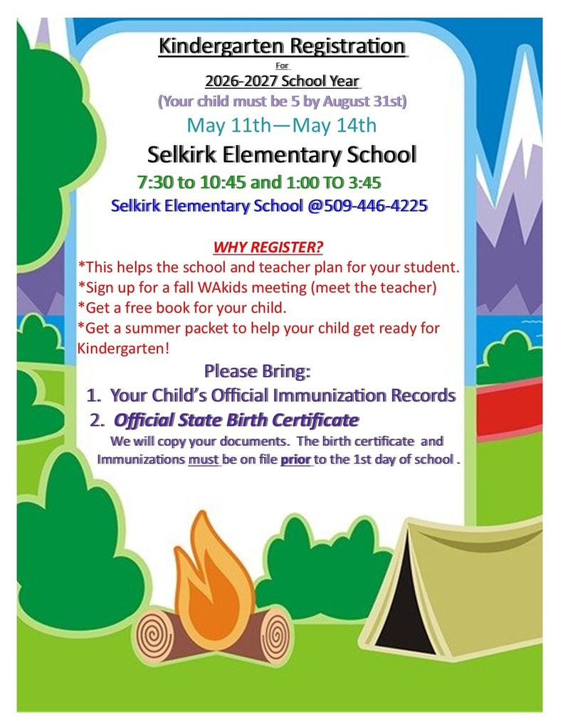 Kindergarten registration poster