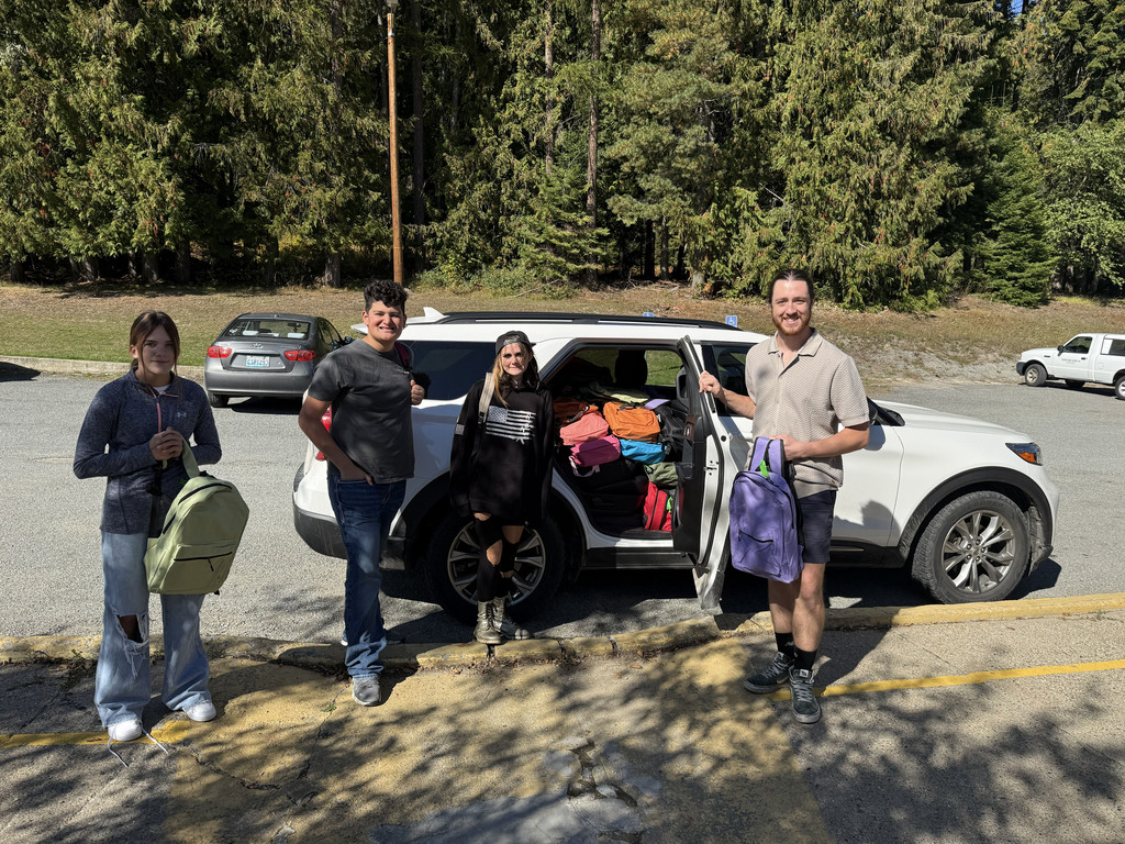Backpacks from Kalispel Victims Services