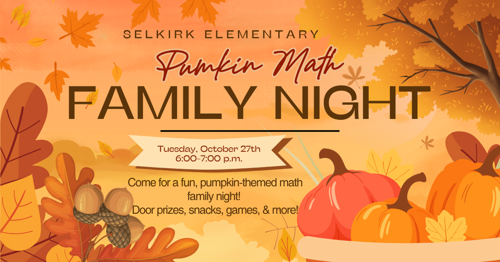 pumpkin family math night info