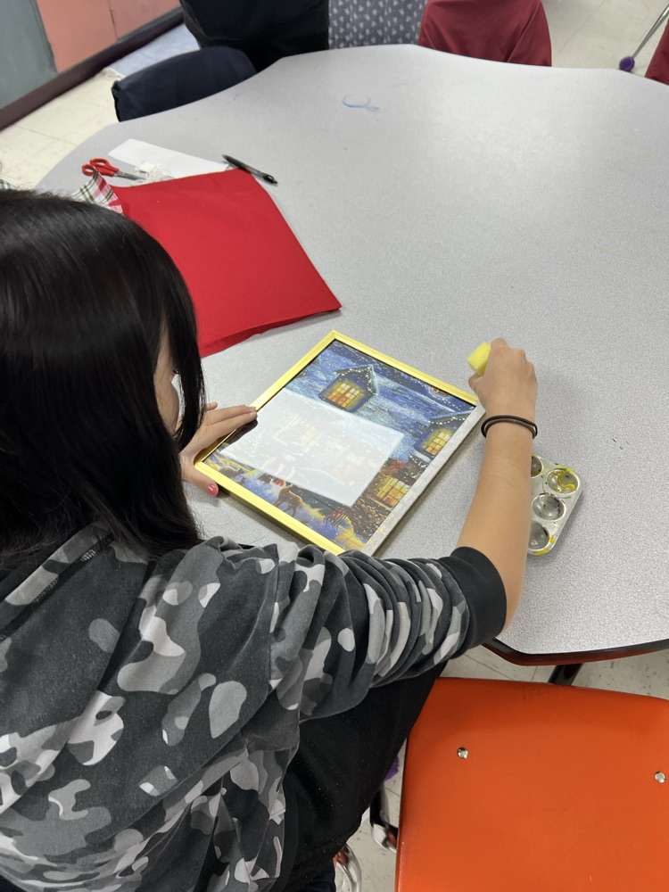 Adding some snow flare to the frame!