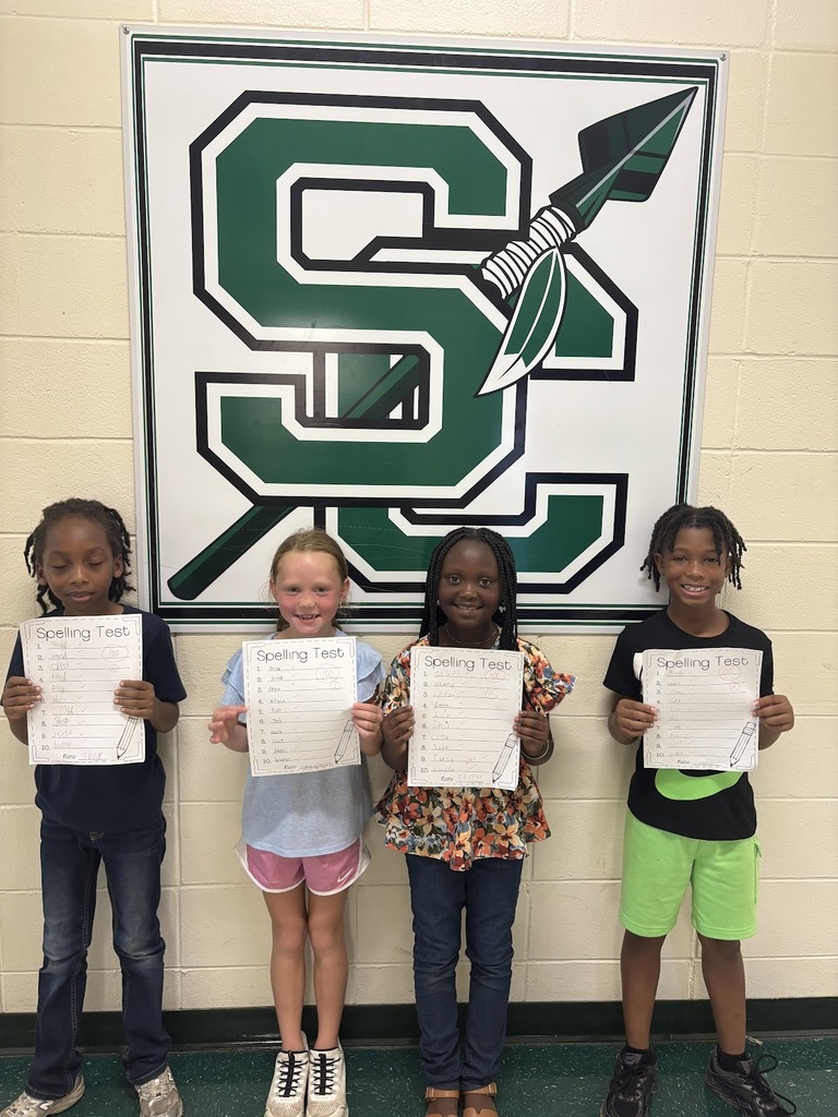 So proud of these students for making a 100 on their first spelling test! 