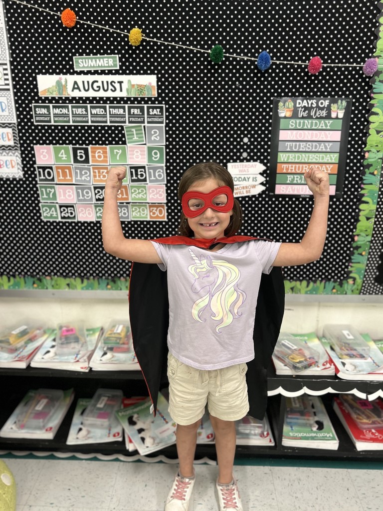 Ms. Keyla has a "Heggerty Hero" in disguise! Great job to Ava Steere for putting those phonemic powers to work!