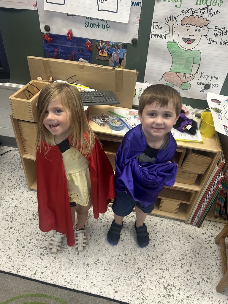 Ms. Hannah and Ms. Kaitlyn would like to give a shoutout to Ryleigh Milligan and John Levi Williams for setting a good example and showing our class what it means to be a super friend and being kind to others and following directions. Great job!