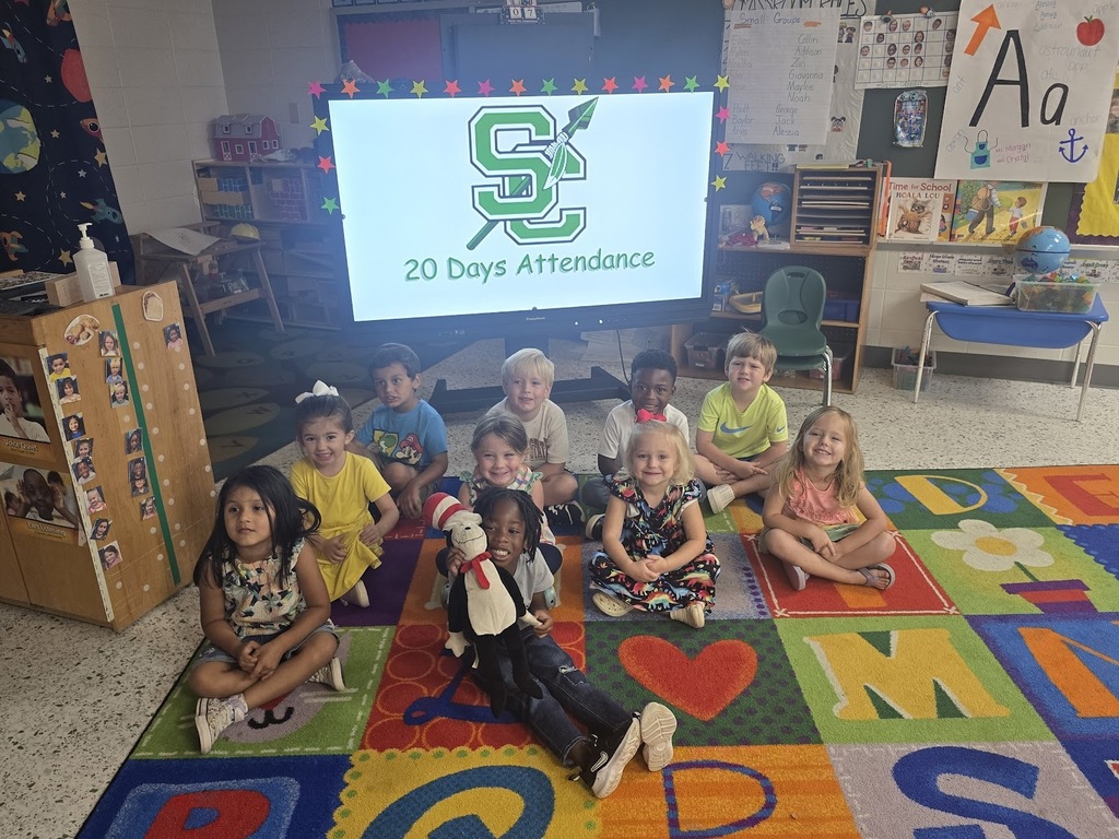 Mrs. Crystal and Ms. Morgan would like to congratulate these kids for 20 days attendance! They are so excited to have so many kids that come daily!