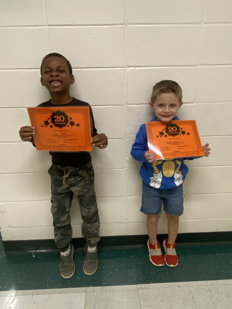 Ms. Maria and Ms. Malissia are so proud of Avion and Kragen for passing 20 lessons with an 80 and higher! Way to go guys!! Keep up the good work!!