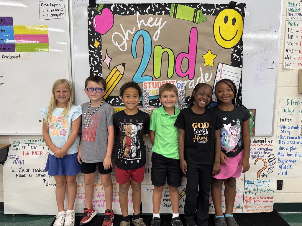 Mrs. Beth Whitaker would like to give a shout out to these students for making a 100 on the Unit 1 Spelling Test! We are proud of you! 