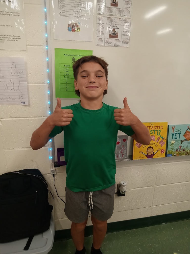 Mrs. Gross would like to congratulate Raige Brock for passing 20 iReady lessons. Keep up the great work!