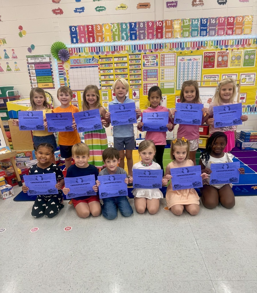 Miss Jodi Harper and Miss Jalee’ Conley would like to give a “SHOUTOUT” to these students for earning 100 Dojo points. They are so excited about going to the book vending machine.