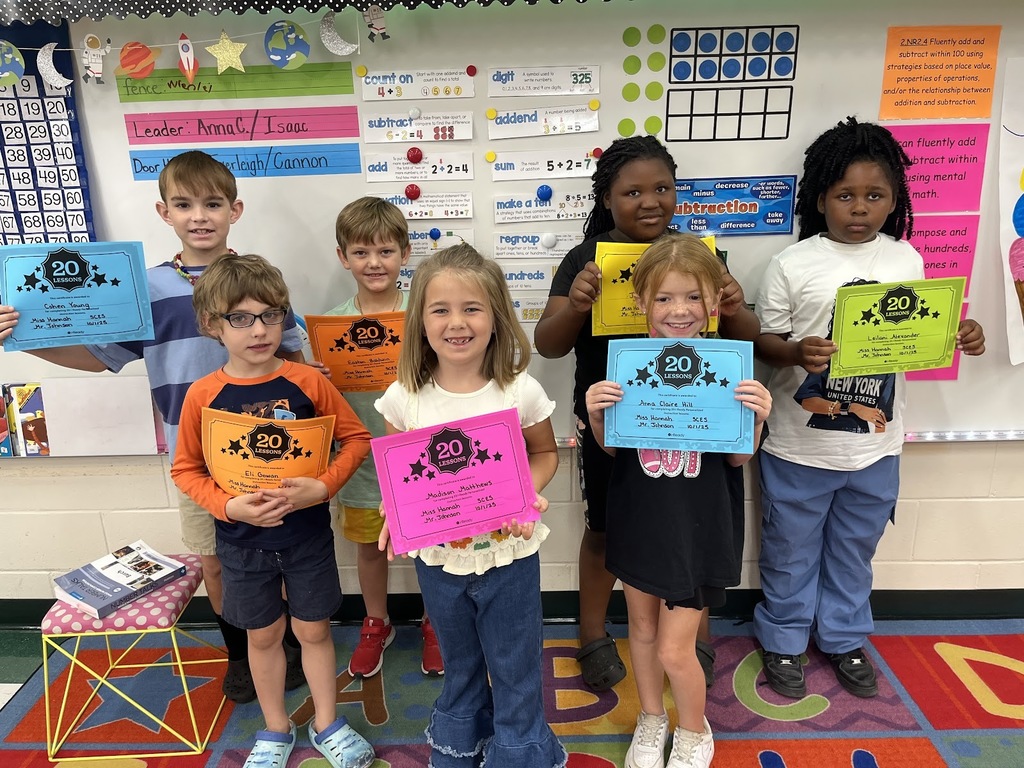 Congratulations to these students in Miss Hannah’s math classes for completing 20 iready math lessons!