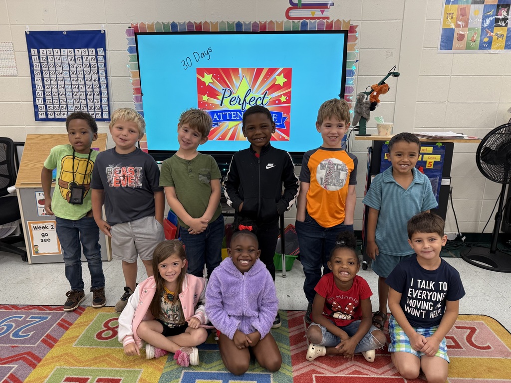 Mrs. Erica and Mrs. Aaron would like to congratulate these students on having 30 days and 20 days perfect attendance.