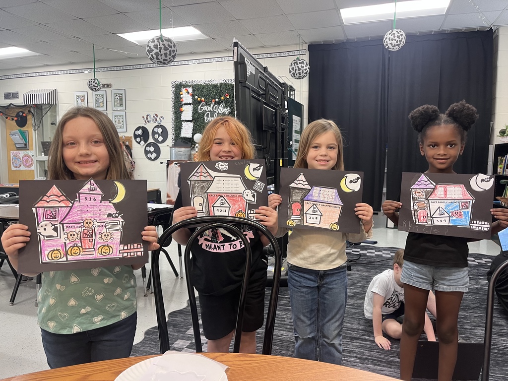 Ms Maxwell would like to give these students a shout out for meeting their IReady goal for the week and maintaining a 100 average. They had a spooky celebration! Boo snacks, they made ghost window clings and a created a haunted fact house!!