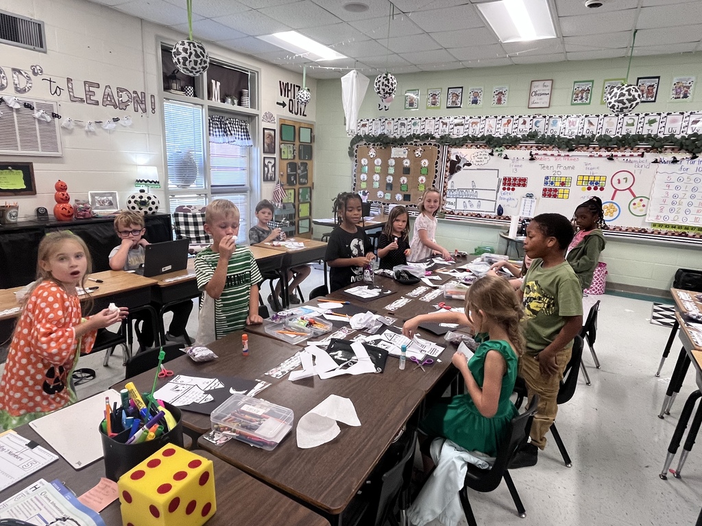 Ms Maxwell would like to give these students a shout out for meeting their IReady goal for the week and maintaining a 100 average. They had a spooky celebration! Boo snacks, they made ghost window clings and a created a haunted fact house!!