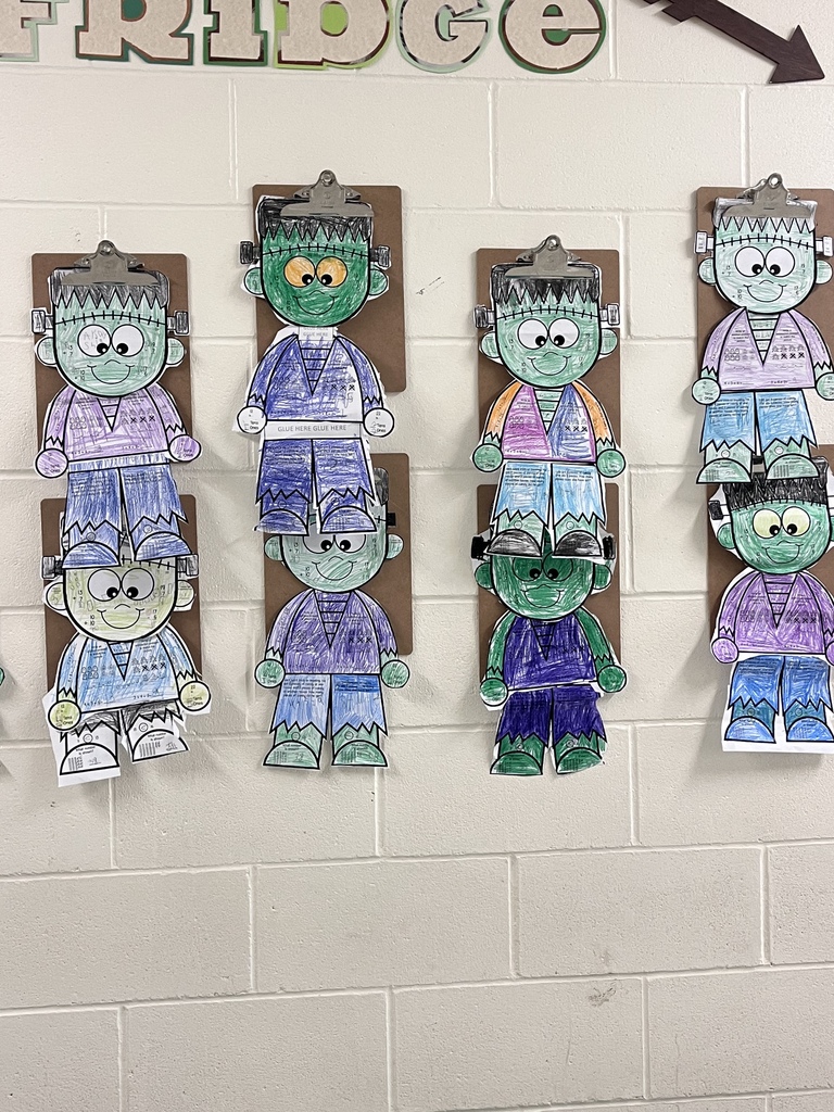 Ms. Tiffany math classes celebrated success with a Frankenstein Fun Friday!! They made 100% on their Week 9 Comprehension Check, met their time in I-Ready and have 100% average for the week on I-Ready. Keep up the hard work!!!