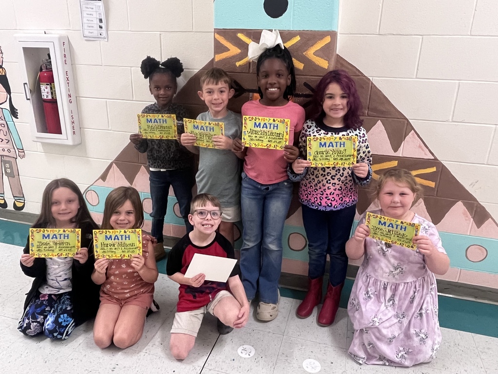 Ms. Tiffany wants to give a shout out to these math students for making a 100 on their Unit 2 Math assessment! Keep up the hard work.