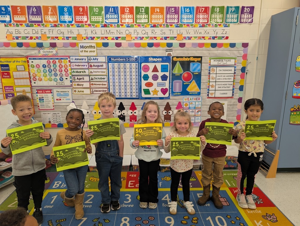Mrs. Armoray and Mrs. Michelle would like to recognize Natalie for completing 50 Iready Math lessons and Milo, Makenzie, Kolton, Adley, Leighton, and Lucia for completing 25 I ready Math lessons! Keep shining and showing what hard work can do!