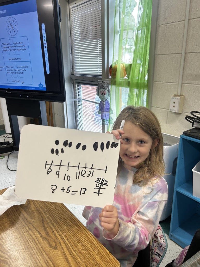 Ms. Keyla’s math students have been sharpening their math skills! These students are using different strategies to solve problems and explain their thinking!