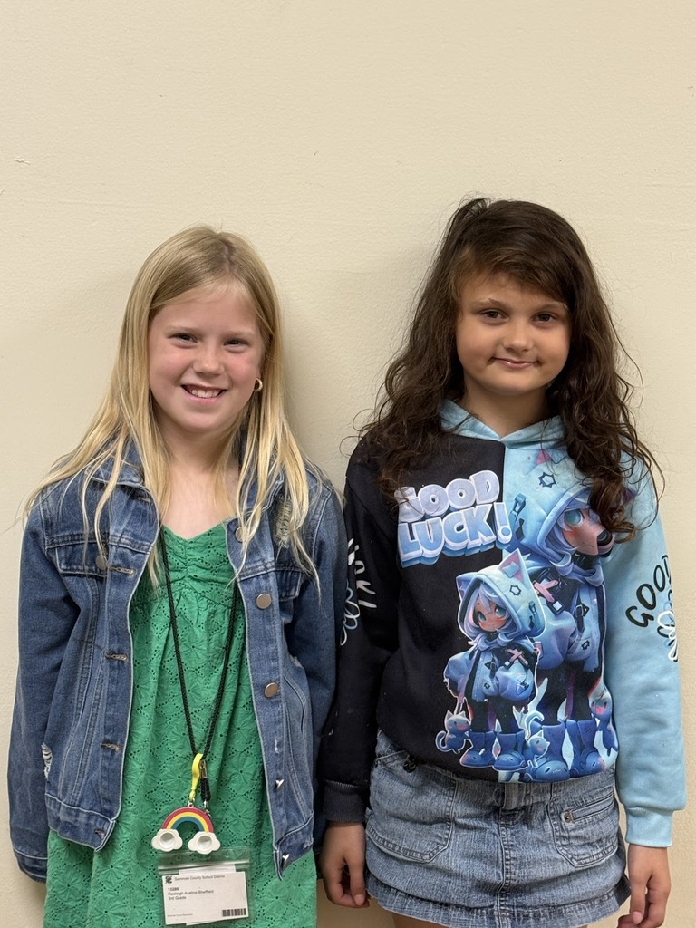 Mrs. Annette would like to give a big Shout Out to Raeleigh and Aria for scoring 100 on their Unit 4 Week 2 Benchmark Test! Great job, girls!