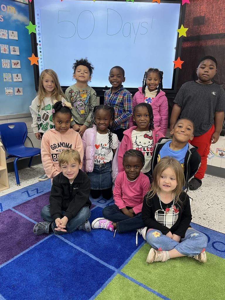 Mrs. Brooke and Ms. Saylor are so excited that their class has 50 days of attendance. Keep up the great work!