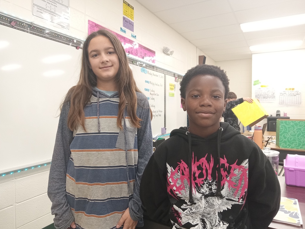 Mrs. would like to give a "Shout Out" to Ava, Dorian, Holden, Addison, and Jordyn for passing 20 iReady Math lessons! Keep it up!