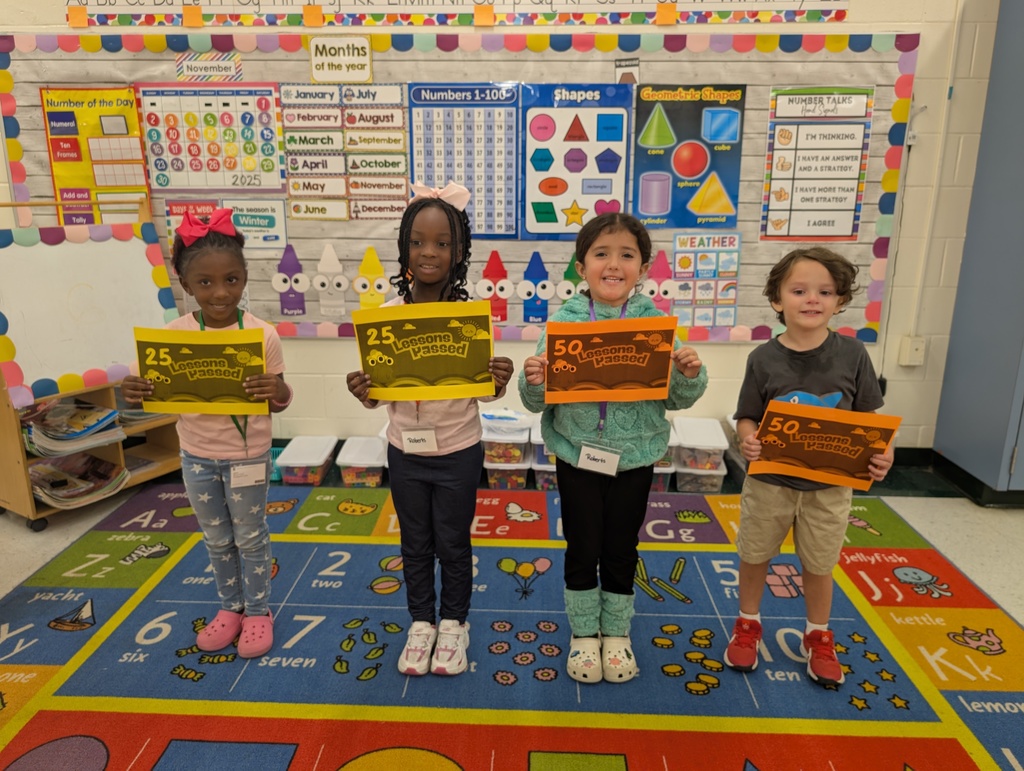 Ms. Armoray and Mrs. Michelle would like to give a shout out to Railynn and Gracelynn for completing 25 I ready Math lessons and Lucia, Hudson, and Ashtyn (not pictured) for completing 50 I ready Math Lessons! We are so proud of you! 