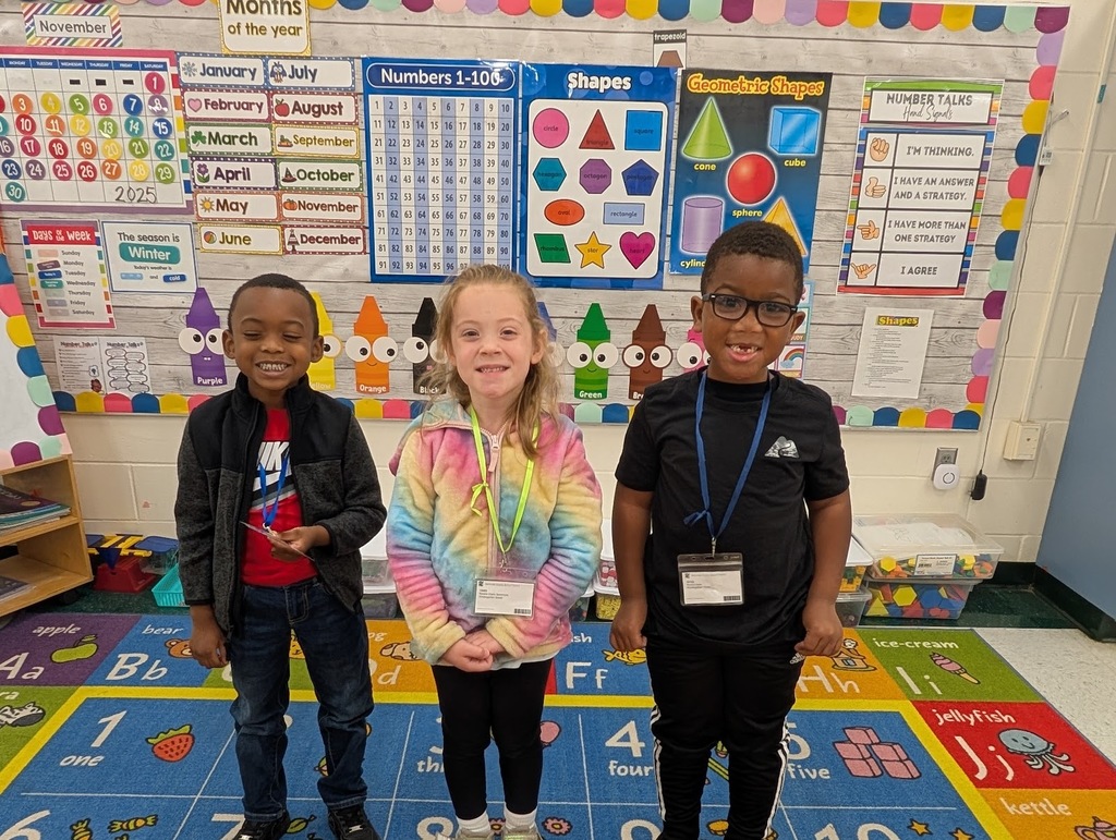 Ms. Armoray and Mrs. Michelle would like to give a shout out to Leighton Moore, Natalie Sammons, and Korbyn Hale for being at school EVERY day! 