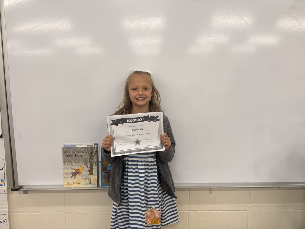 "📘✨ i-Ready Reading Achiever! ✨📘  A big congratulations to the ELLA HUNTER in Mrs. Whitaker’s ELA class for passing 75 lessons in i-Ready Reading! 🎉  "