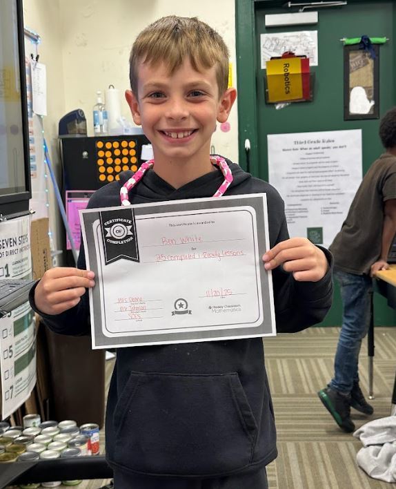 Mrs. Deane would like to give a shout out to Ben White for completing 25 i-ready lessons & Jeremiah Rognstad for completing 50 i-ready lessons. Great Job Guys!! 