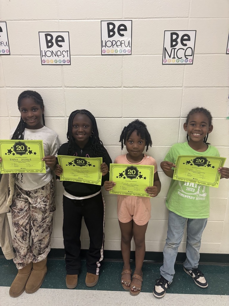 """๐โจ i-Ready Reading Achievers! โจ๐ A big congratulations to the students in Miss Emileeโs ELA class for passing 20 lessons in i-Ready Reading! ๐ Kynlee Leonard, Royalty McKinney, Alyrica Mitchell, and Maysen Perry"