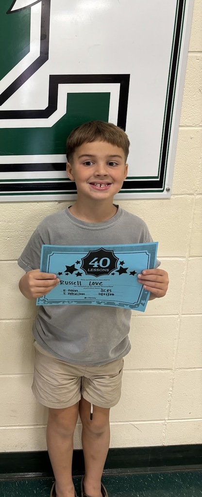 """๐โจ i-Ready Reading Achievers! โจ๐ A big congratulations to Russell Love in Miss Emileeโs ELA class for passing 40 lessons in i-Ready Reading! ๐"