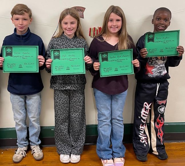 Shotout to these students in Mrs. Walker's class for completing 25 iReady math lessons!