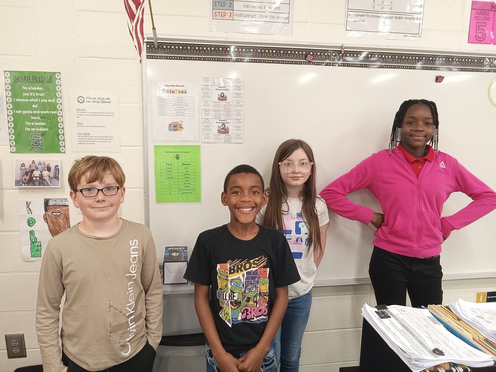 Mrs. Gross would like to give a "Shout Out" to these students for passing 30 iReady Math lessons. Keep it up!