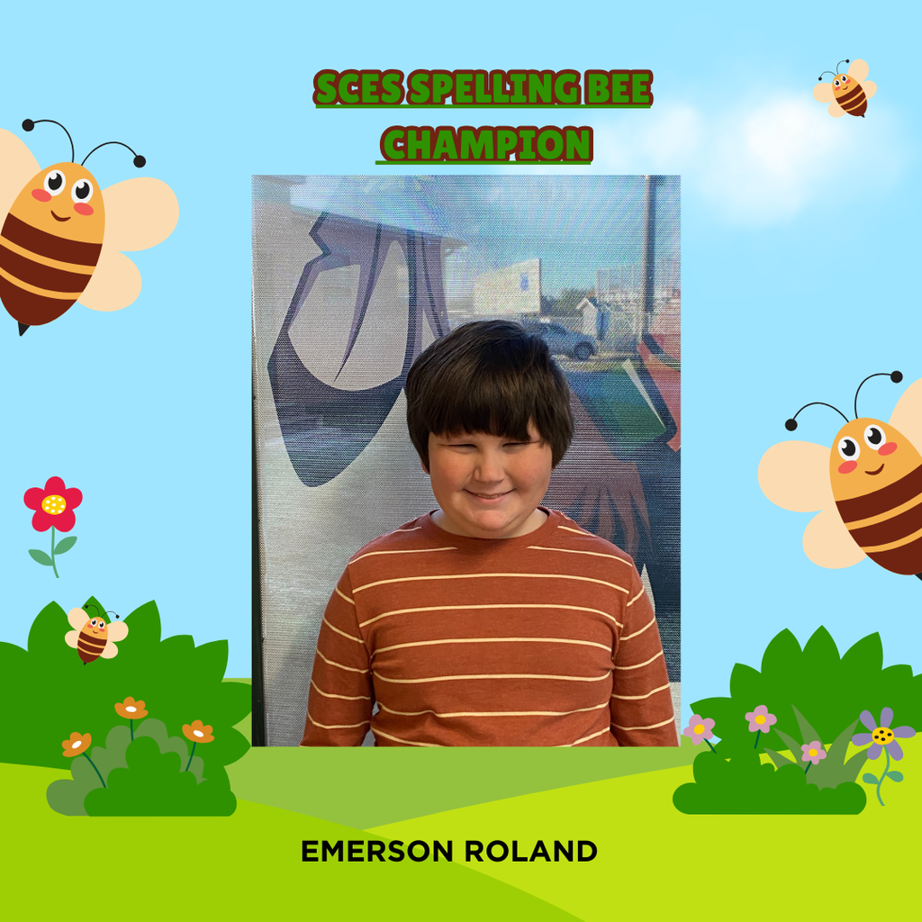 Emerson Roland- SCES Spelling Bee Champion