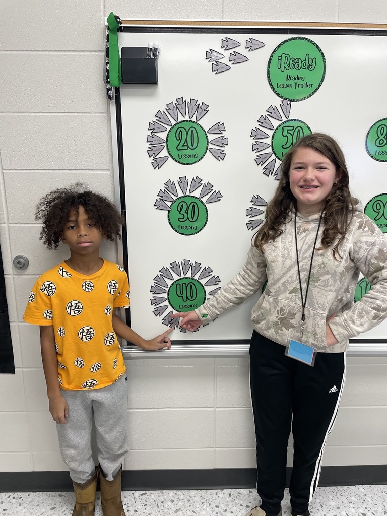 Mrs. Croom would like to give a huge Shout Out to Caleum Williams and Saddie Gribbins for earning 40 i-Ready points in Reading! 🎉📚 Your dedication and hard work are really paying off. Keep challenging yourself and showing that amazing growth mindset. We are so proud of you—fantastic job! 🌟👏