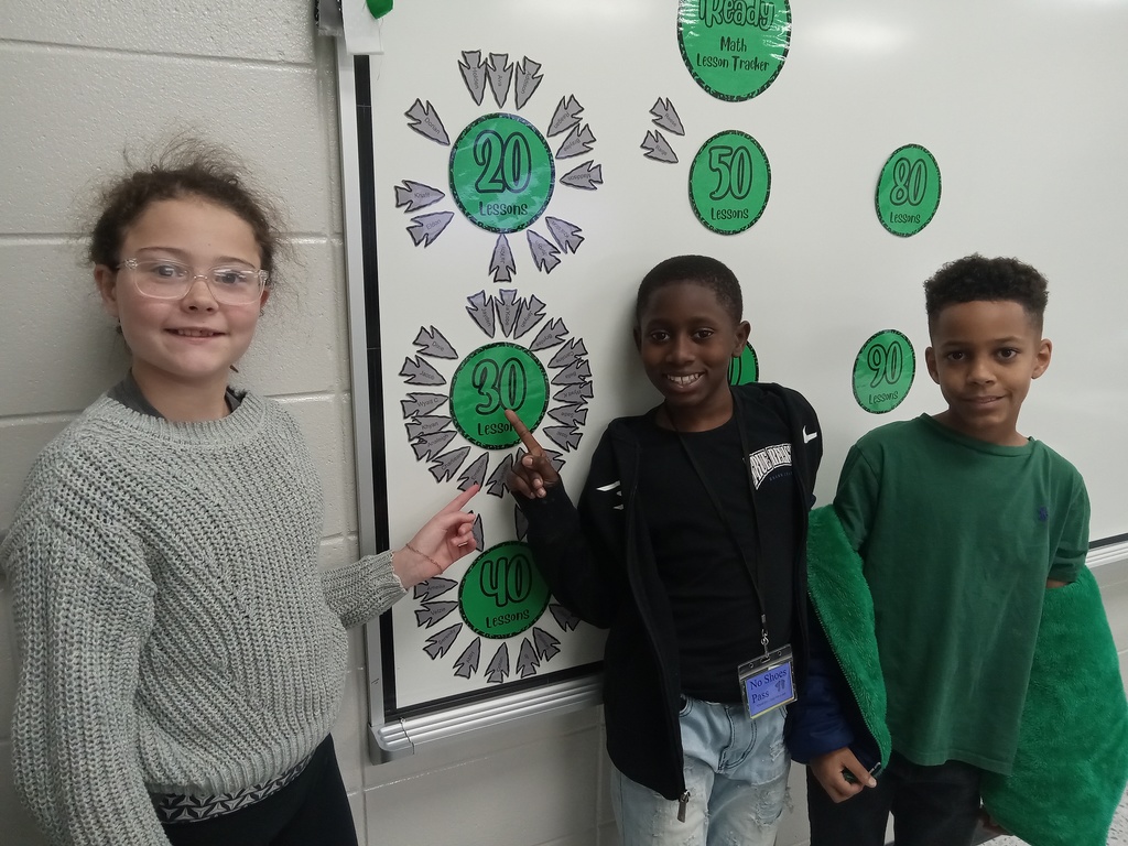 Mrs. Gross would like to congratulate Analeigh, Jacob, Charlieann, Charlotte, Issac, and Khyan for completing 30 iReady Math lessons! Way to go!