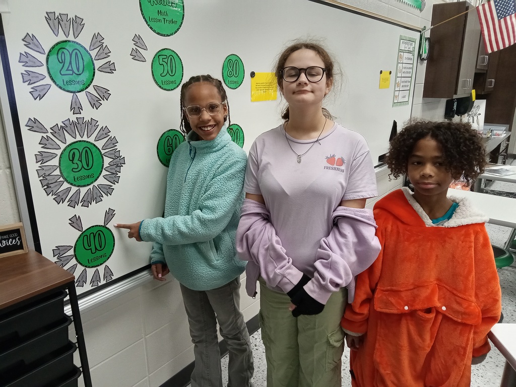 Mrs. Gross would like to give a Shout Out to Ameilia, Charlie, Caelum, Serenity, and Colton for passing 40 iReady Math lessons! Keep up the great work!