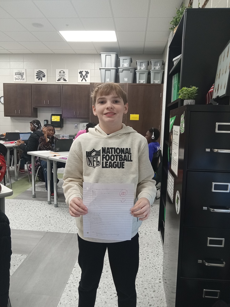 Mrs. Gross would like to congratulate Reese, Charlie, Brynlee, Ava, Ameilia, Dixie, and Holden for making a perfect score on their Dividing with Unit Fractions comprehension check! Amazing work!