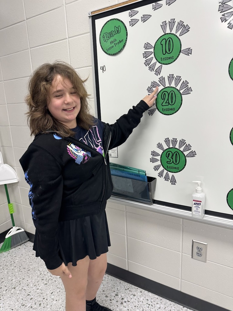  Mrs. Norton would like to give a shoutout to Savanna Stewart on completing 20 iReady lessons in math! Way to go!