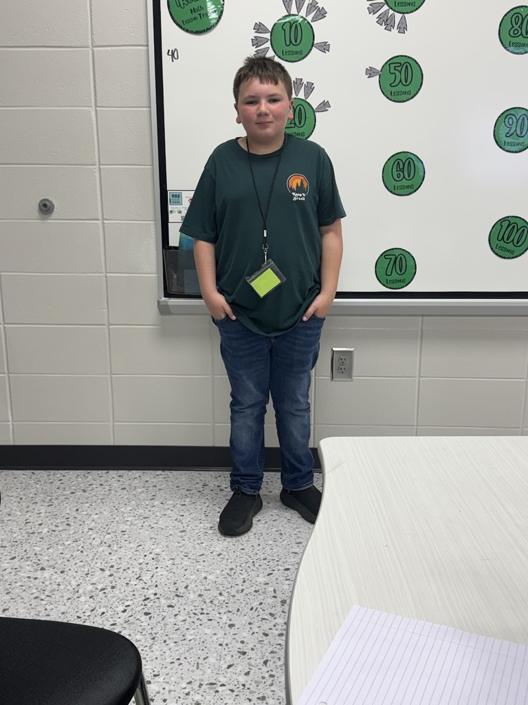 Mrs. Norton would like to give a shoutout to JD Womble for completing 40 iReady math lessons! Great Job!