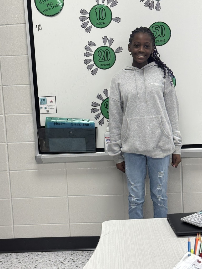 Mrs. Norton would like to give a shoutout to Sa'Riyah Register for completing 30 iReady lessons in math! Great job!