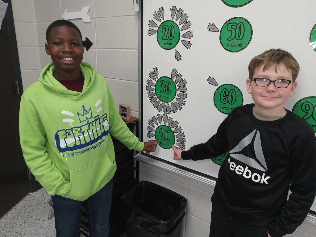 Congratulations to Jayden and Reid for passing 40 iReady Math lessons! What an accomplishment! Keep it up!